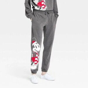 Disney Women Mickey Holiday Graphic Jogger Pants Size XXL